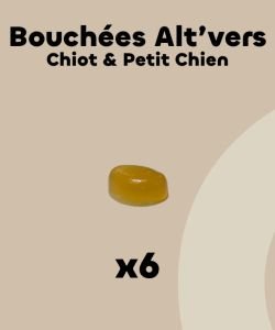 Bouchées Alt’vers Petit Chien < 15kgs BIO, 6 parts